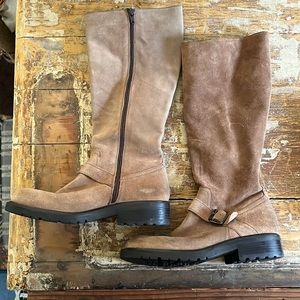 J.Crew Tall Tan Suede Boots